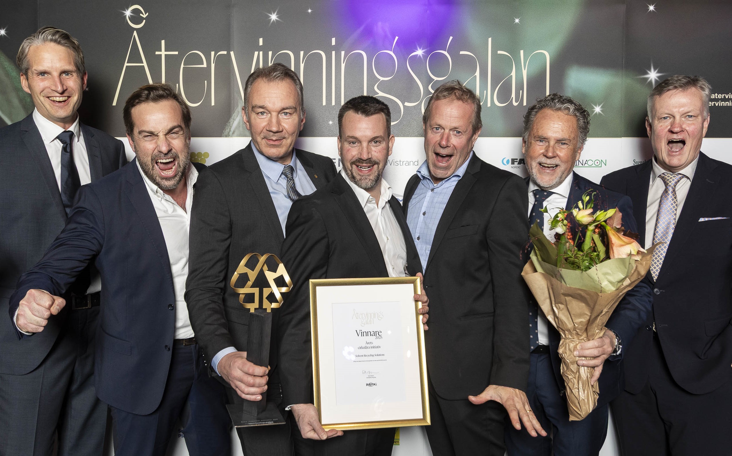 Solvent Recycling Solutions vinner Årets Cirkulära initiativ på Återvinningsgalan 2025